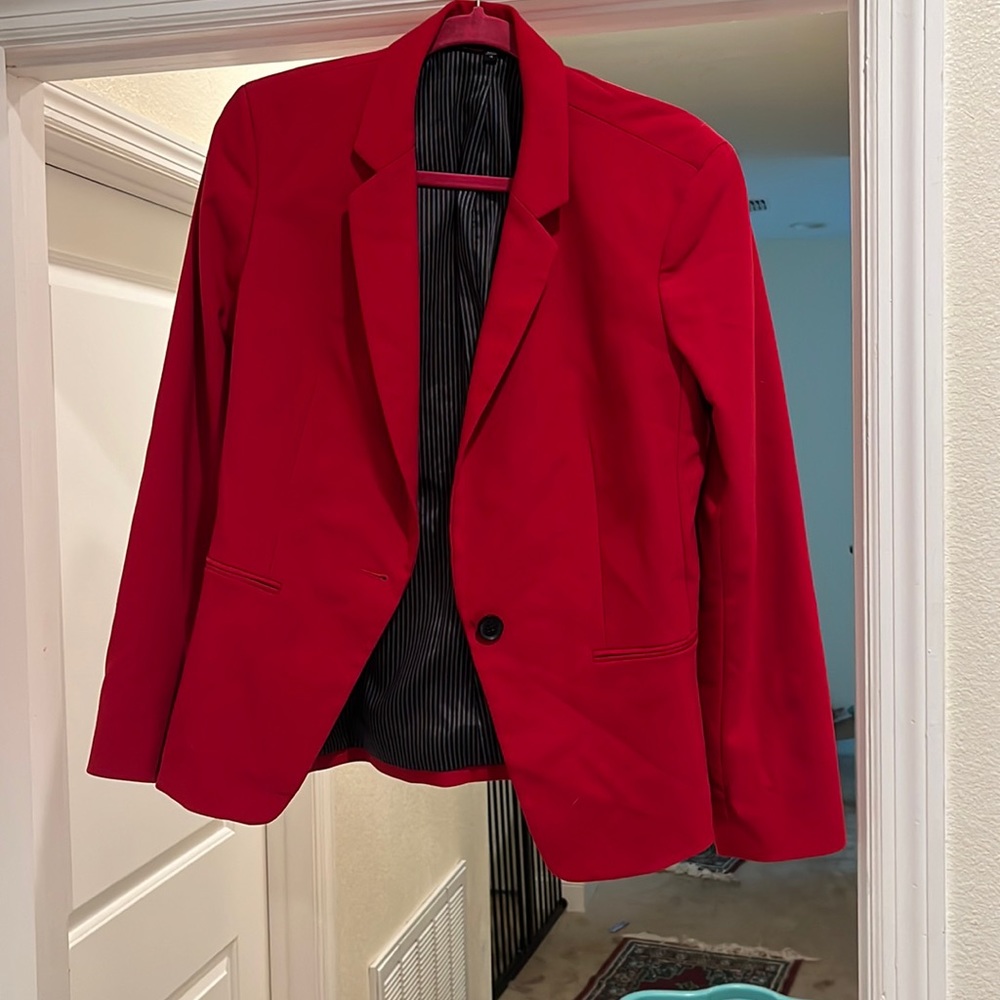 Express suit jacket red size 14